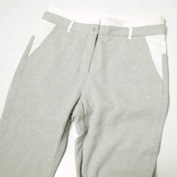 T by ALEXANDER WANG ティーバイアレキサンダーワン コンビネーションスリムパンツ 401702P12 XS LIGHT HEATHER GREY 定価27,500円 g12813 |  | 03