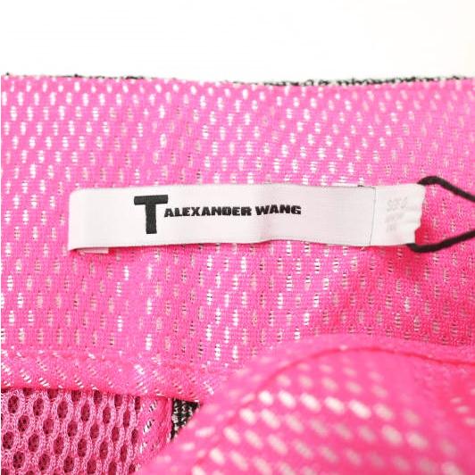 新品 T by ALEXANDER WANG ティーバイアレキサンダーワン ボンディングミニスカート 403906F14 0 BLACK AND WHITE 定価35,200円 g12814 |  | 03
