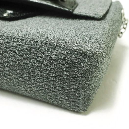 新品 TOFF＆LOADSTONE トフ＆ロードストーン ニット×リザード型押しレザー チェーンショルダーバッグ TL-5110 GRAY 定価31,900円 カバン |  | 06