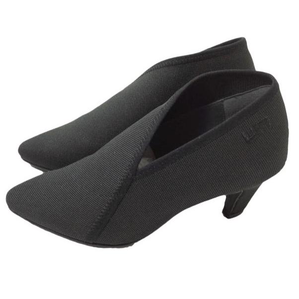 新品 UNITED NUDE ユナイテッドヌード Fold Lite Mid Vカットヒールパンプス 37(23.5-24cm) Black UN ショートブーツ シューズ g12832 |  | 01