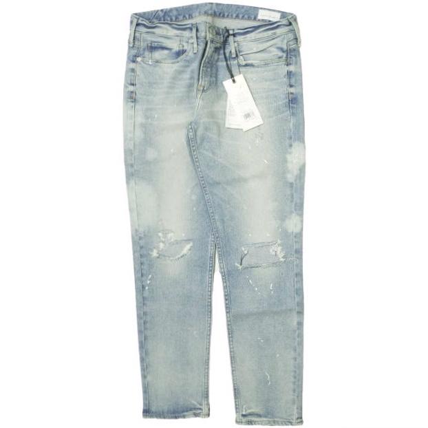 新品 upper hights アッパーハイツ 日本製 THE STEADY クラッシュ＆ペイント加工 ストレッチデニムパンツ 185009-53 26 ジーンズ g12844 | 