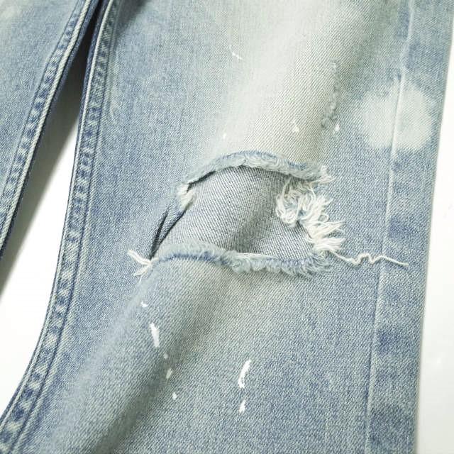 新品 upper hights アッパーハイツ 日本製 THE STEADY クラッシュ＆ペイント加工 ストレッチデニムパンツ 185009-53 24 ジーンズ g12845 |  | 06