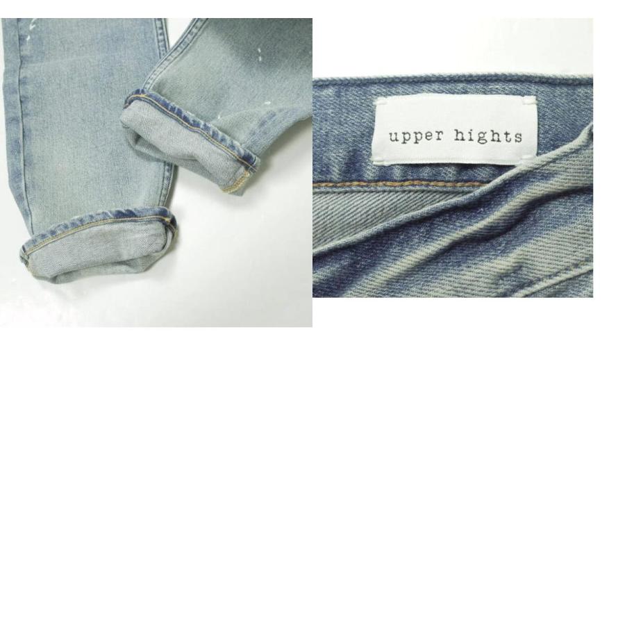 新品 upper hights アッパーハイツ 日本製 THE STEADY クラッシュ＆ペイント加工 ストレッチデニムパンツ 185009-53 24 ジーンズ g12845 |  | 09