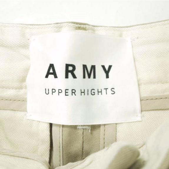 新品 upper hights アッパーハイツ 日本製 THE EIGHTY'S - ARMY ハイライズテーパードチノパンツ 363A335 20 BEIGE ストレッチ g12849 |  | 08