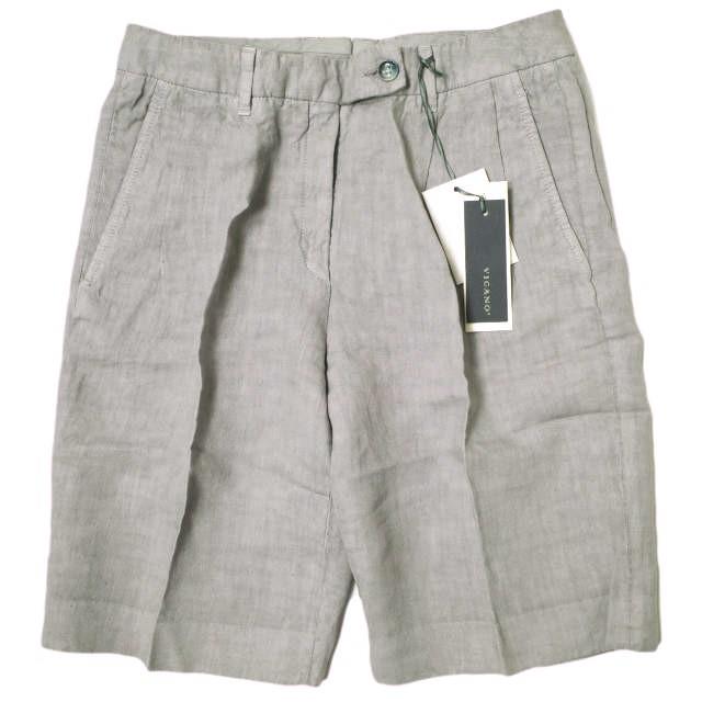 新品 VIGANO ヴィガーノ GARDA 5547 リネンタックショーツ 38 グレー ショートパンツ 定価28,600円 ボトムス g12852 | 