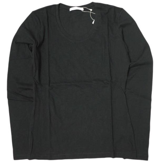 新品 white label by noblesse oblige 日本製 ソリッドUネックカットソー OB08001 2 BLACK 長袖 Tシャツ 定価6,930円 トップス g12864 | 