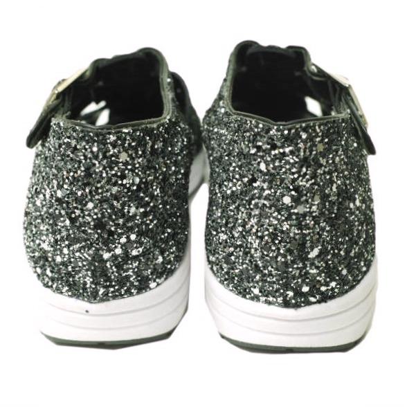 新品 SUSANA TRACA スサナトラサ イタリア製 グリッタースニーカーサンダル 6459GL 36(23cm) BLACK グルカ ストラップ シューズ g12875 |  | 03