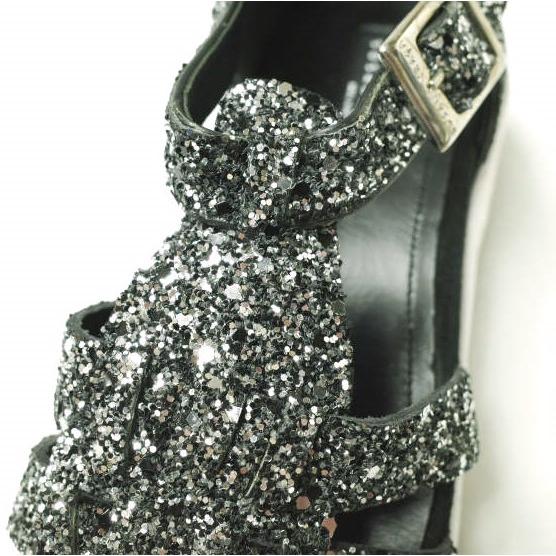 新品 SUSANA TRACA スサナトラサ イタリア製 グリッタースニーカーサンダル 6459GL 36(23cm) BLACK グルカ ストラップ シューズ g12875 |  | 05