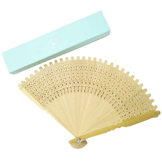 新品 LaLa Senorita ララ セニョリータ 透かし柄 扇子 SNA-S1235 Natural 和 団扇 定価7,700円 Kaos 角 香織 g12879 | 