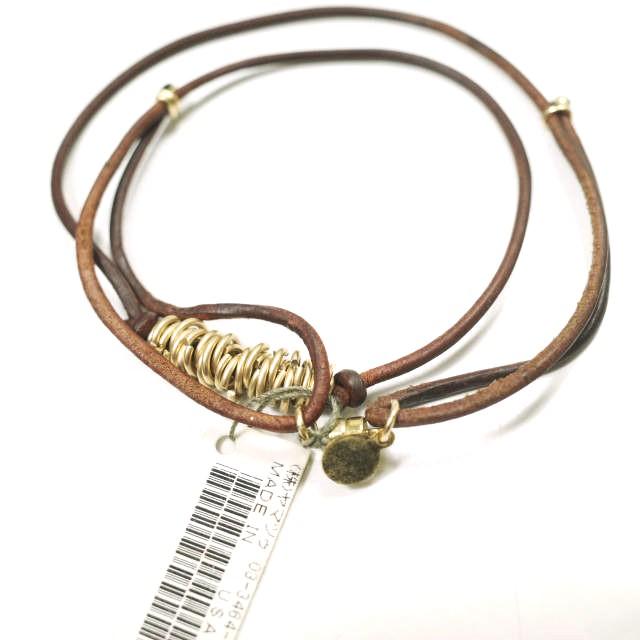 新品 Dafne ダフネ アメリカ製 レザーブレスレット DF15162 LIGHT BROWN 定価16,500円 アクセサリー g12888 |  | 02