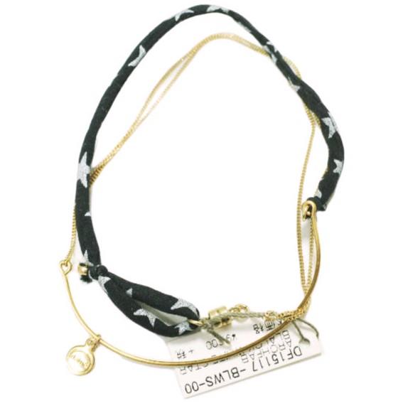 新品 Dafne ダフネ アメリカ製 ARCHFAB コンビブレスレット DF15117 BLACK WHITE STAR 定価10,560円 バングル アクセサリー g12892 | 