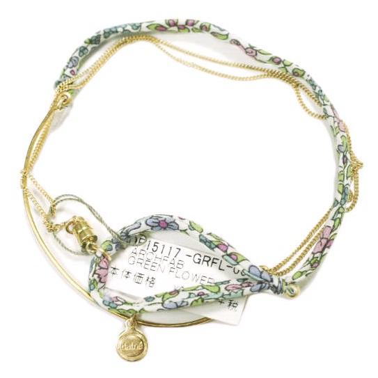 新品 Dafne ダフネ アメリカ製 ARCHFAB コンビブレスレット DF15117 GREEN FLOWER 定価10,560円 バングル アクセサリー g12893 | 