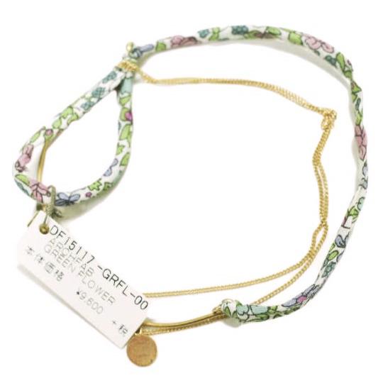 新品 Dafne ダフネ アメリカ製 ARCHFAB コンビブレスレット DF15117 GREEN FLOWER 定価10,560円 バングル アクセサリー g12893 |  | 01