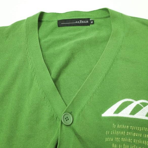 anThem アンセム 22SS ニットカーディガン XL グリーン Vネック コットンニット カラーパネル ROYAL FLASH トップス g12985 |  | 02