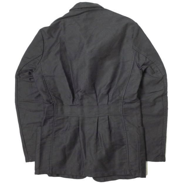 フレンチヴィンテージ Dubure ＆ Deverchere Black Moleskin Lapel Jacket ブラックモールスキン ラペルワークジャケット 44 ユーロ g13031 |  | 01