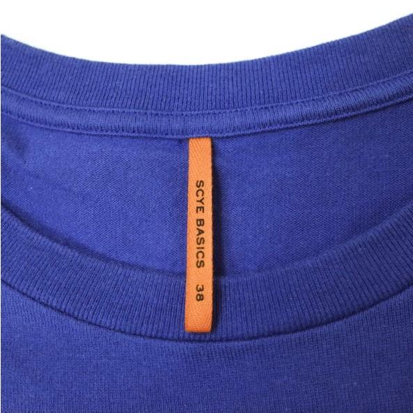 SCYE BASICS サイベーシックス 日本製 ポケットTシャツワンピース 5215-21962 38 ブルー 半袖 トップス g13087 |  | 02