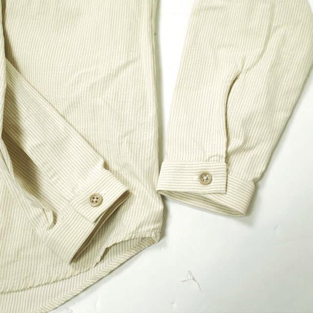 FRANK LEDER フランクリーダー ストライププルオーバーシャツ ベージュ XS ナチュラル 長袖 コットン スタンドカラー トップス g13124 |  | 04