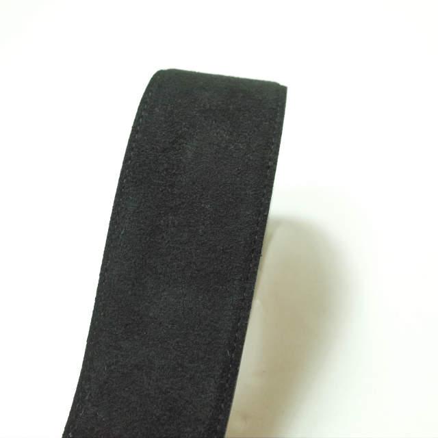 AMBOISE アンボワーズ フランス製 スエードレザーワイドベルト 85/34 ブラック バックル g13134 |  | 04