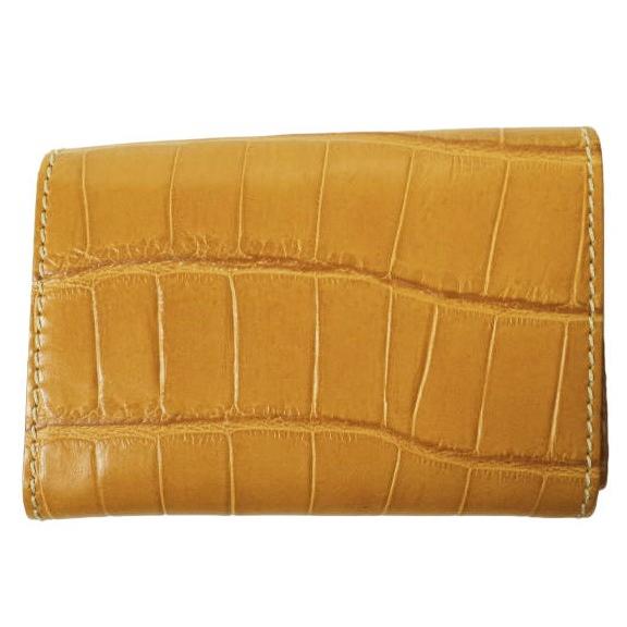 Felisi フェリージ イタリア製 クロコ型押しエンボスレザーカードケース 909/SA MANGO 二つ折り 名刺入れ g13148 |  | 01
