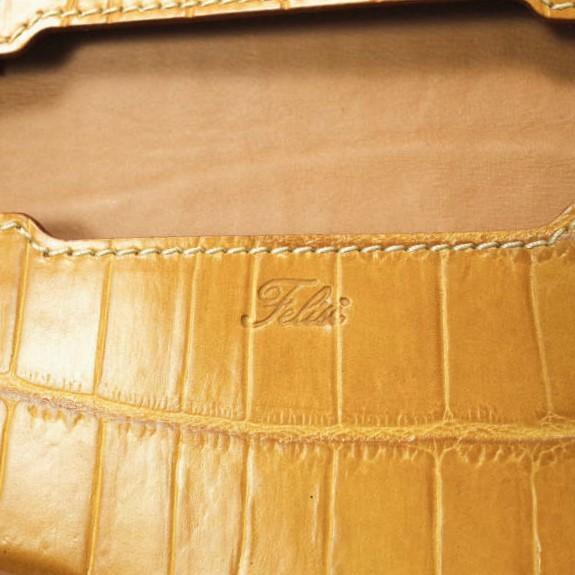 Felisi フェリージ イタリア製 クロコ型押しエンボスレザーカードケース 909/SA MANGO 二つ折り 名刺入れ g13148 |  | 06