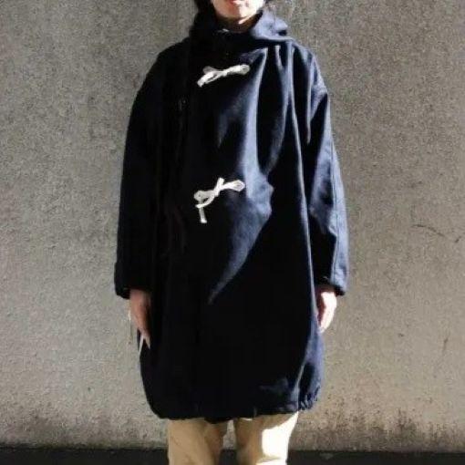 Yarmo ヤーモ イギリス製 Wool Melton Hoody Coat ウールメルトンフードコート YAR-16AW J1 M NAVY アウター g13155 |  | 02
