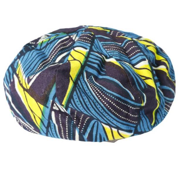 Cableami x BEAMS BOY ケーブルアミ ビームスボーイ 別注 バティック柄 リバーシブルベレー帽 ONE SIZE BLUE 帽子 g13163 | 