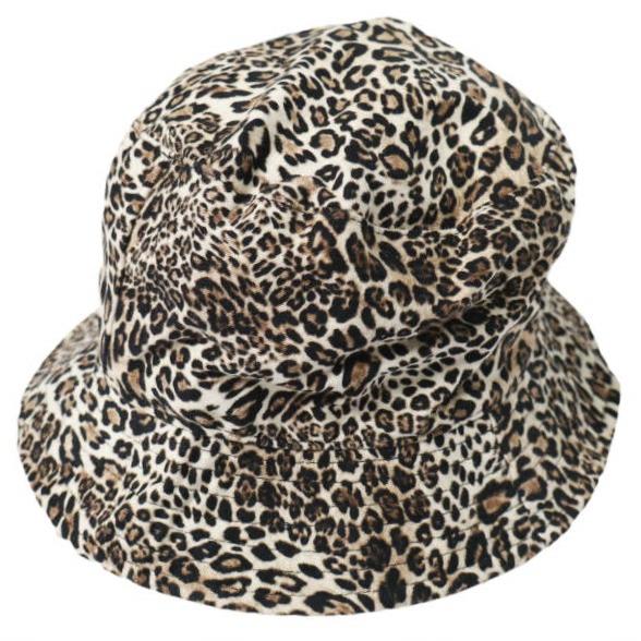 GRILLO x BEAMS グリッロ ビームス 別注 イタリア製 Leopard Bucket Hat レオパードバケットハット 11-41-5014-042 M BROWN qcillo＆c 帽子 | 