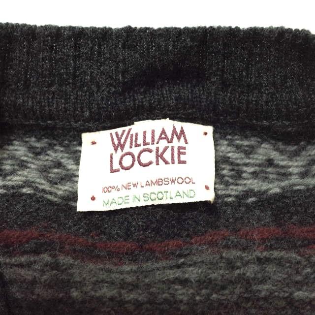 WILLIAM LOCKIE ウィリアムロッキー フェアアイルVネックニットベスト 40 グレー セーター ウール プルオーバー トップス g13223 |  | 02