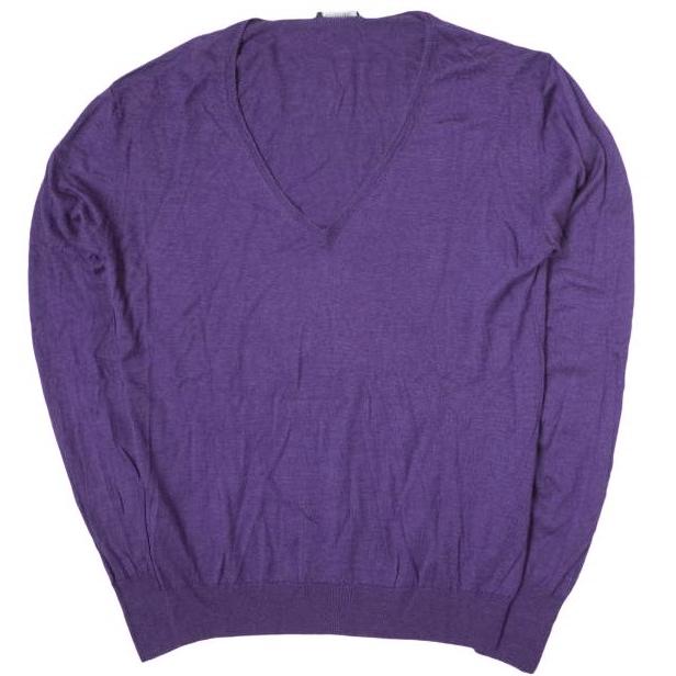 【値下げ】ベルルッティ カシミヤ混長袖ニット パープル 46 値下げ】ベルルッティ カシミヤ混長袖ニット パープル 46 ベルルッティ