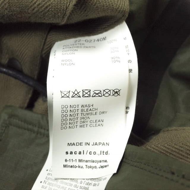 新品 sacai サカイ 22SS 日本製 リップストップナイロン 新品 sacai サカイ 22SS 日本製 リップストップナイロン