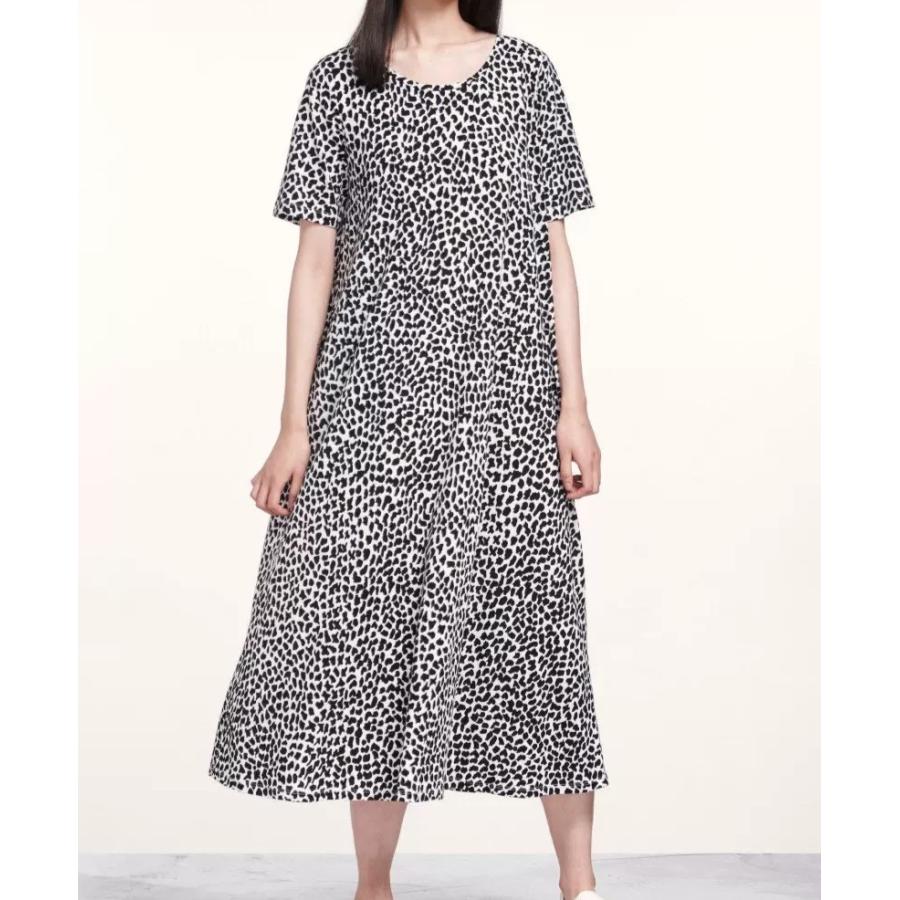 marimekko マリメッコ MAKAKI 2 PITKA IKAVA アニマルプリント ロングワンピース 52183-5-46598 M ブラック/ホワイト マキシ g13252 |  | 02