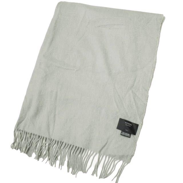 VONDEL フォンデル スコットランド製 カシミヤ大判マフラー グレー フリンジ ショール ストール g13256 | 