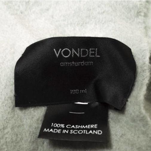 VONDEL フォンデル スコットランド製 カシミヤ大判マフラー グレー フリンジ ショール ストール g13256 |  | 05