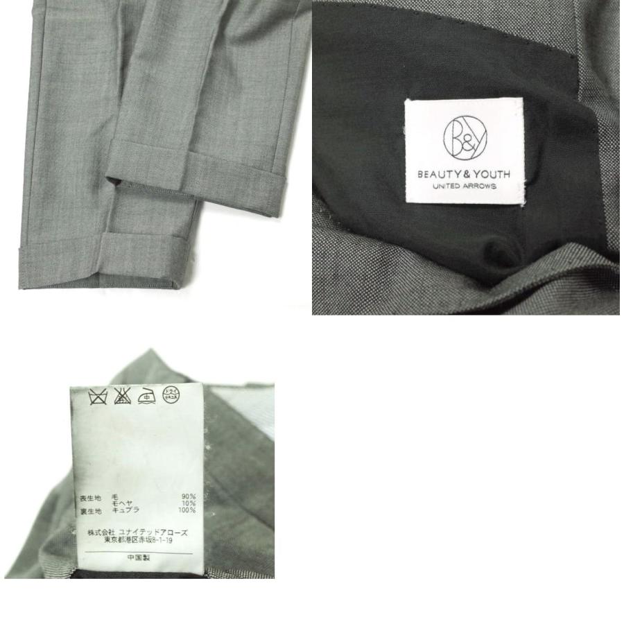 BEAUTY＆YOUTH UNITED ARROWS Dress シャンブレー2Bジャケット＆ノープリーツパンツ Narrow 48 グレー スーツ セットアップ g13281 |  | 09