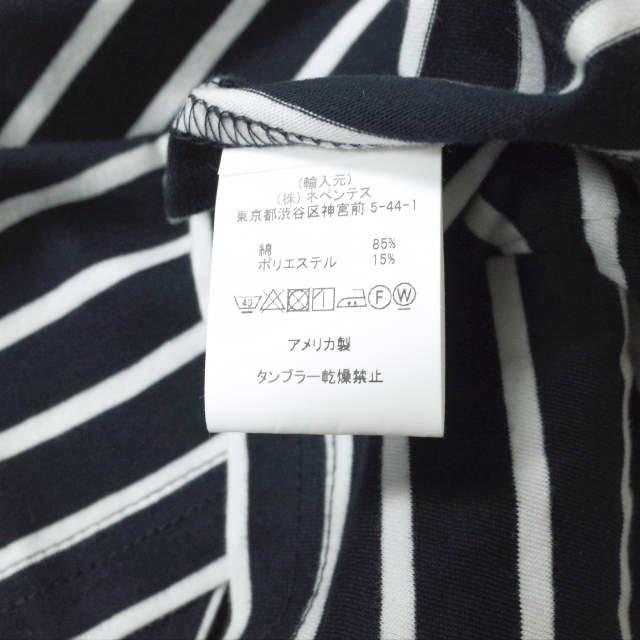 新品 RANDT アールアンドティー Logo S/S Stripe T-Shirt ロゴプリント ボーダーTシャツ XS NAVY 半袖 Rough＆Tumble ネペンテス g13334 |  | 04