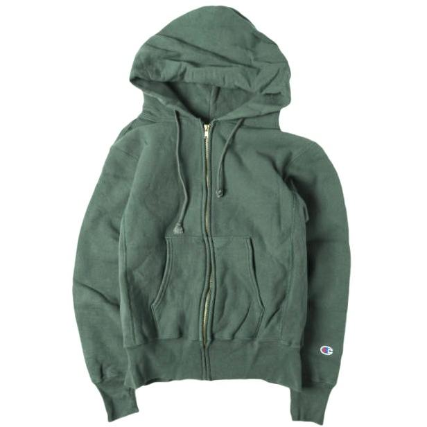 Champion チャンピオン アメリカ製 赤単タグ 70年代復刻 REVERSE WEAVE Hooded Sweatshirt リバースウィーブ スウェットジップパーカー M | 