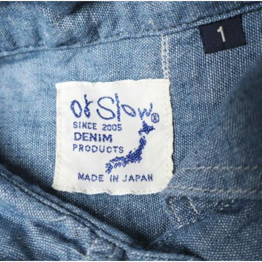 orslow x BEAMS BOY オアスロウ ビームスボーイ 別注 日本製 ロングワークシャツ 1(ONE SIZE) Blue 七分袖 シャンブレー トップス g13382 |  | 03