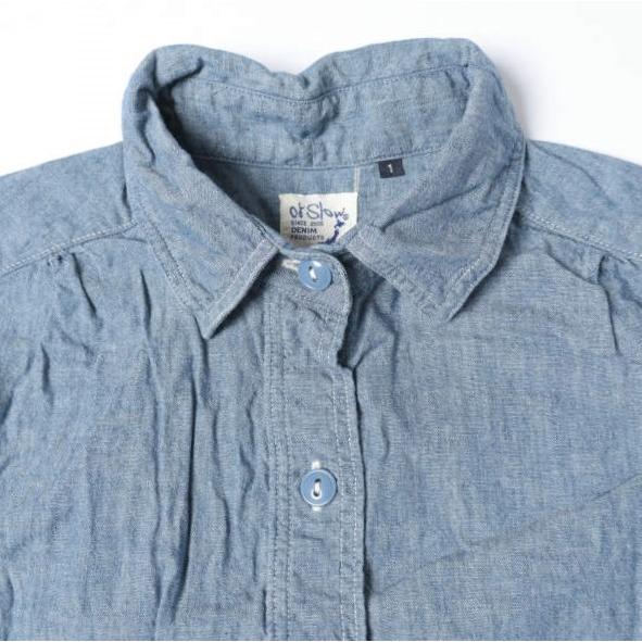 orslow x BEAMS BOY オアスロウ ビームスボーイ 別注 日本製 ロングワークシャツ 1(ONE SIZE) Blue 七分袖 シャンブレー トップス g13382 |  | 04