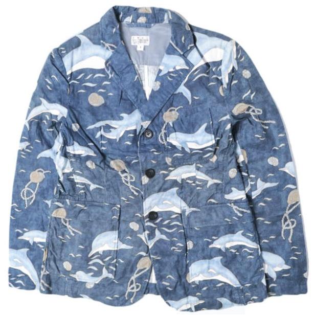 FWK by ENGINEERED GARMENTS エンジニアードガーメンツ 16SS Baker Jacket - Dolphin Print ドルフィンプリント ベイカージャケット 1 NAVY | 