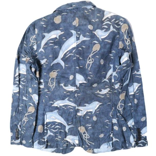 FWK by ENGINEERED GARMENTS エンジニアードガーメンツ 16SS Baker Jacket - Dolphin Print ドルフィンプリント ベイカージャケット 1 NAVY |  | 01