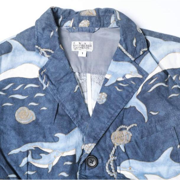 FWK by ENGINEERED GARMENTS エンジニアードガーメンツ 16SS Baker Jacket - Dolphin Print ドルフィンプリント ベイカージャケット 1 NAVY |  | 04
