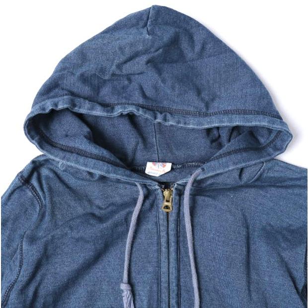 BEAMS BOY ビームスボーイ インディゴ染めスウェットジップアップパーカー 1314-0954-509 ONE SIZE Indigo セパレートポケット トップス |  | 03
