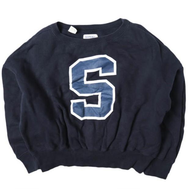 SCREEN STARS x BEAMS BOY スクリーンスターズ ビームスボーイ 別注 Sロゴ ドルマンスリーブスウェット 13-13-0122-146 S NAVY 裏起毛 | 