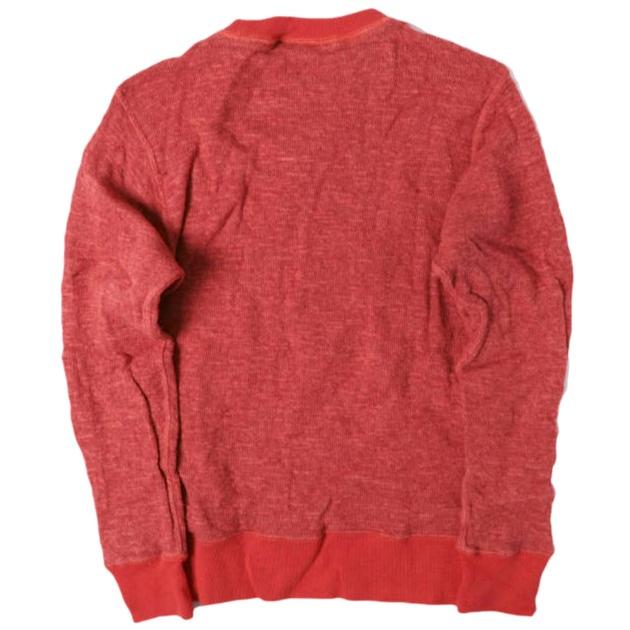 BEAMS BOY ビームスボーイ 日本製 1976 フロッキーロゴ Vガゼットクルーネックニット ONE SIZE RED セーター プルオーバー トップス g13389 |  | 01