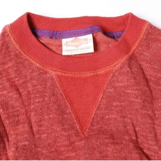 BEAMS BOY ビームスボーイ 日本製 1976 フロッキーロゴ Vガゼットクルーネックニット ONE SIZE RED セーター プルオーバー トップス g13389 |  | 03