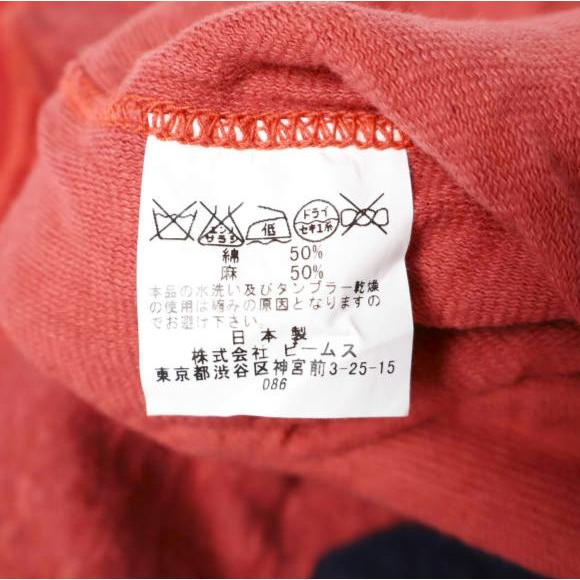 BEAMS BOY ビームスボーイ 日本製 1976 フロッキーロゴ Vガゼットクルーネックニット ONE SIZE RED セーター プルオーバー トップス g13389 |  | 07