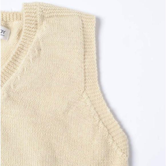 BEAMS BOY ビームスボーイ ウールVネックニットベスト 13-05-0056-138 ONE SIZE BEIGE セーター トップス g13390 |  | 04