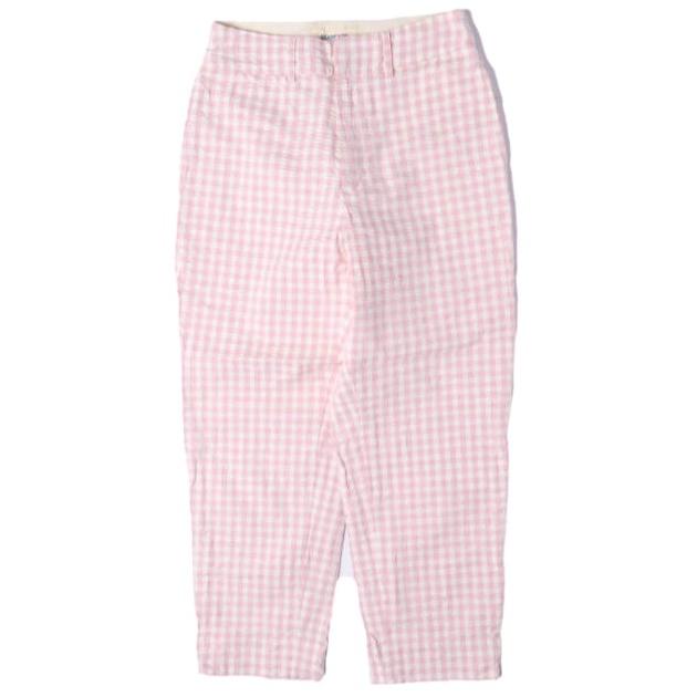 BEAMS BOY ビームスボーイ ストレッチサッカーギンガムチェックスラックス 13-23-0099-803 0 PINK パンツ ボトムス g13392 | 