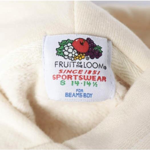 FRUIT OF THE LOOM x BEAMS BOY フルーツオブザルーム ビームスボーイ 裏起毛 スウェットプルオーバーパーカー 13-13-0230-146 S NATURAL |  | 03