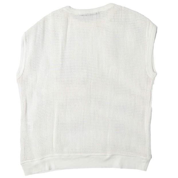HAVERSACK ハバーザック 日本製 メッシュノースリーブトップ 812024 1 WHITE ベスト カットソー トップス g13411 |  | 01